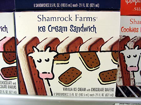 shamrock farms ice cream sandwich