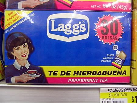 Laggs garbage bags, oh, I mean, tea