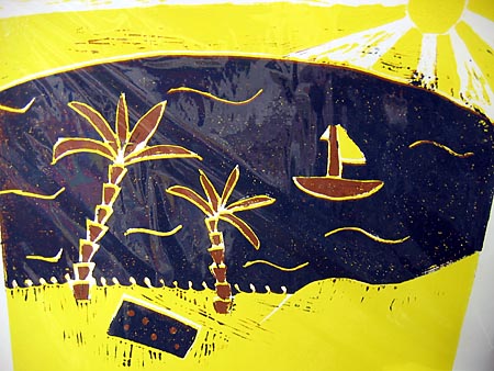 Palm tree scene Palm tree scene